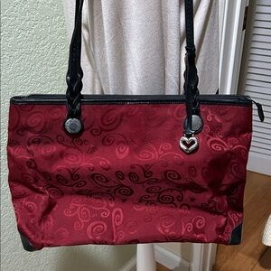 Brighton Red and Black Swirl Tote
